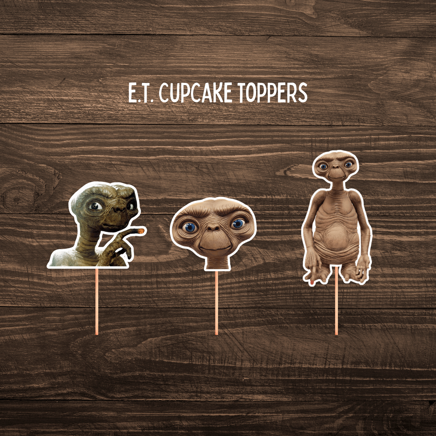 E.T. Cupcake Toppers