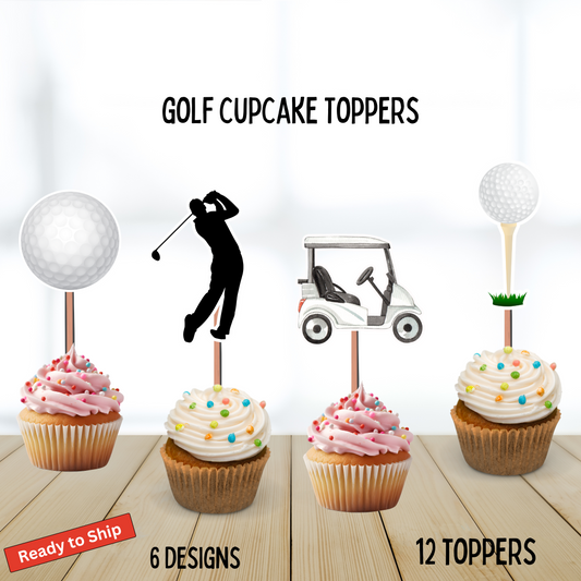 Golf Cupcake Toppers