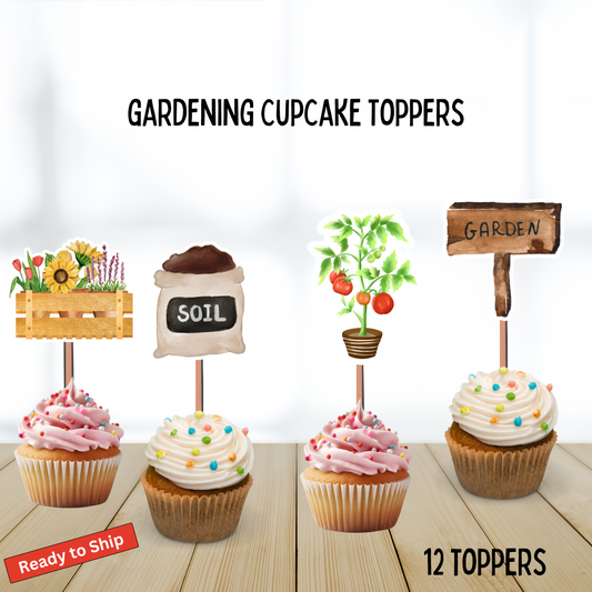 Gardening Cupcake Toppers