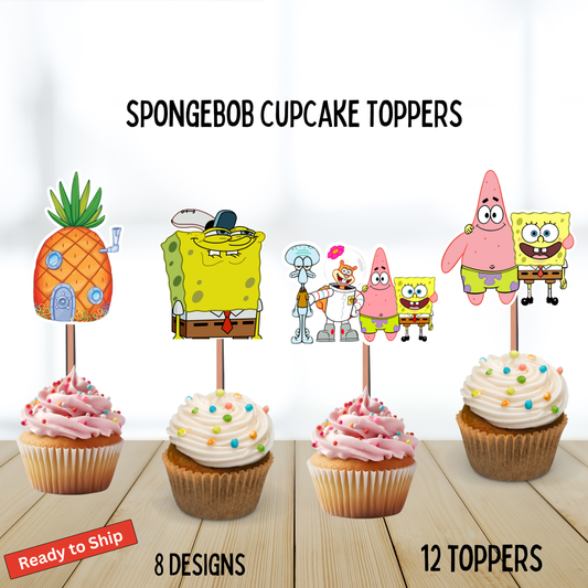 SpongeBob Cupcake Toppers