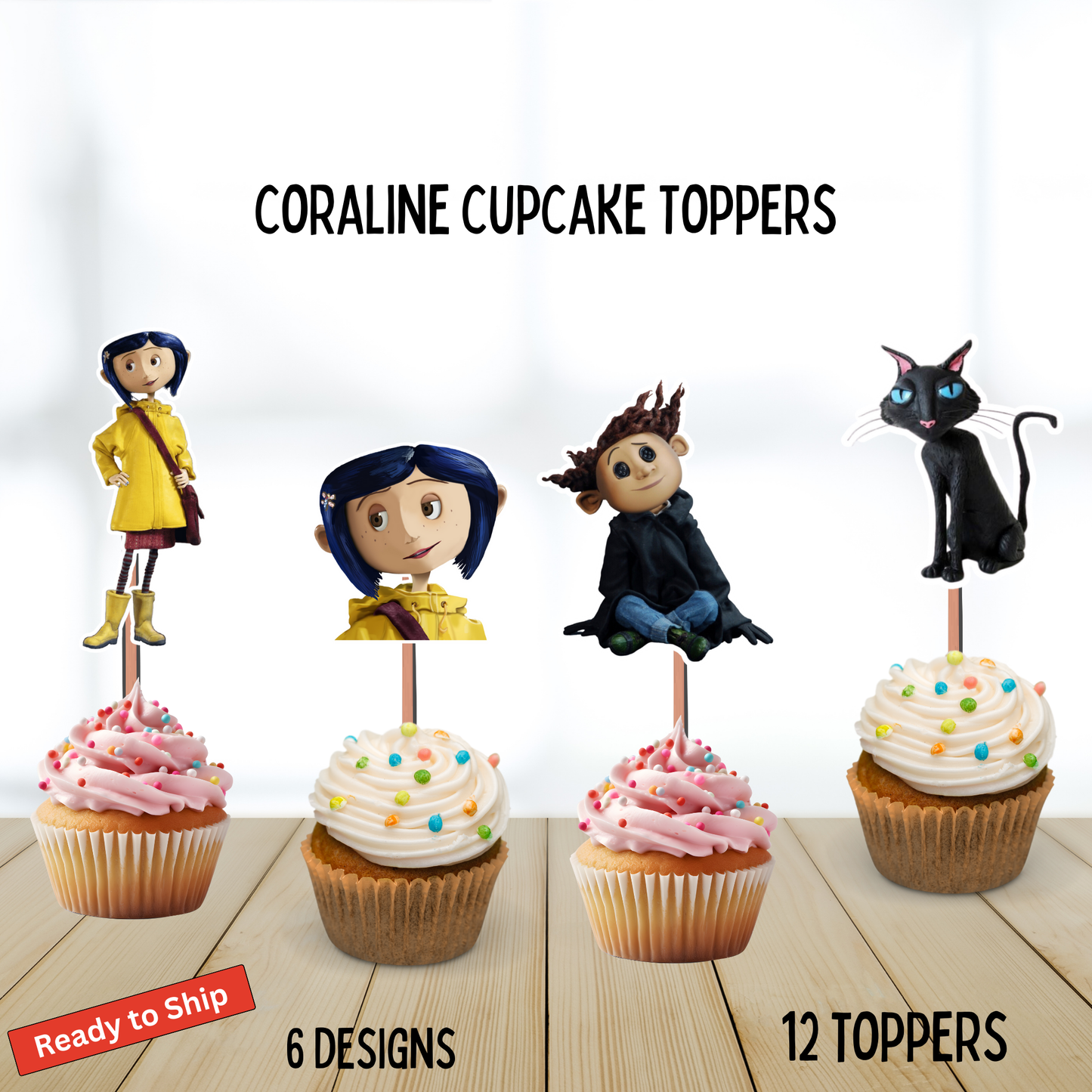 Coraline Cupcake Toppers