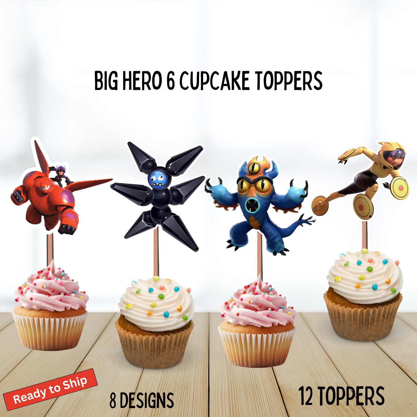 Big Hero 6 Cupcake Toppers