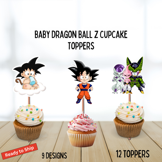 Baby Dragon Ball Z Cupcake Toppers