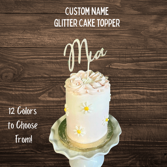 Custom Name Text Cake Toppers