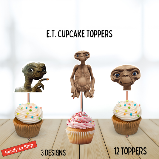 E.T. Cupcake Toppers