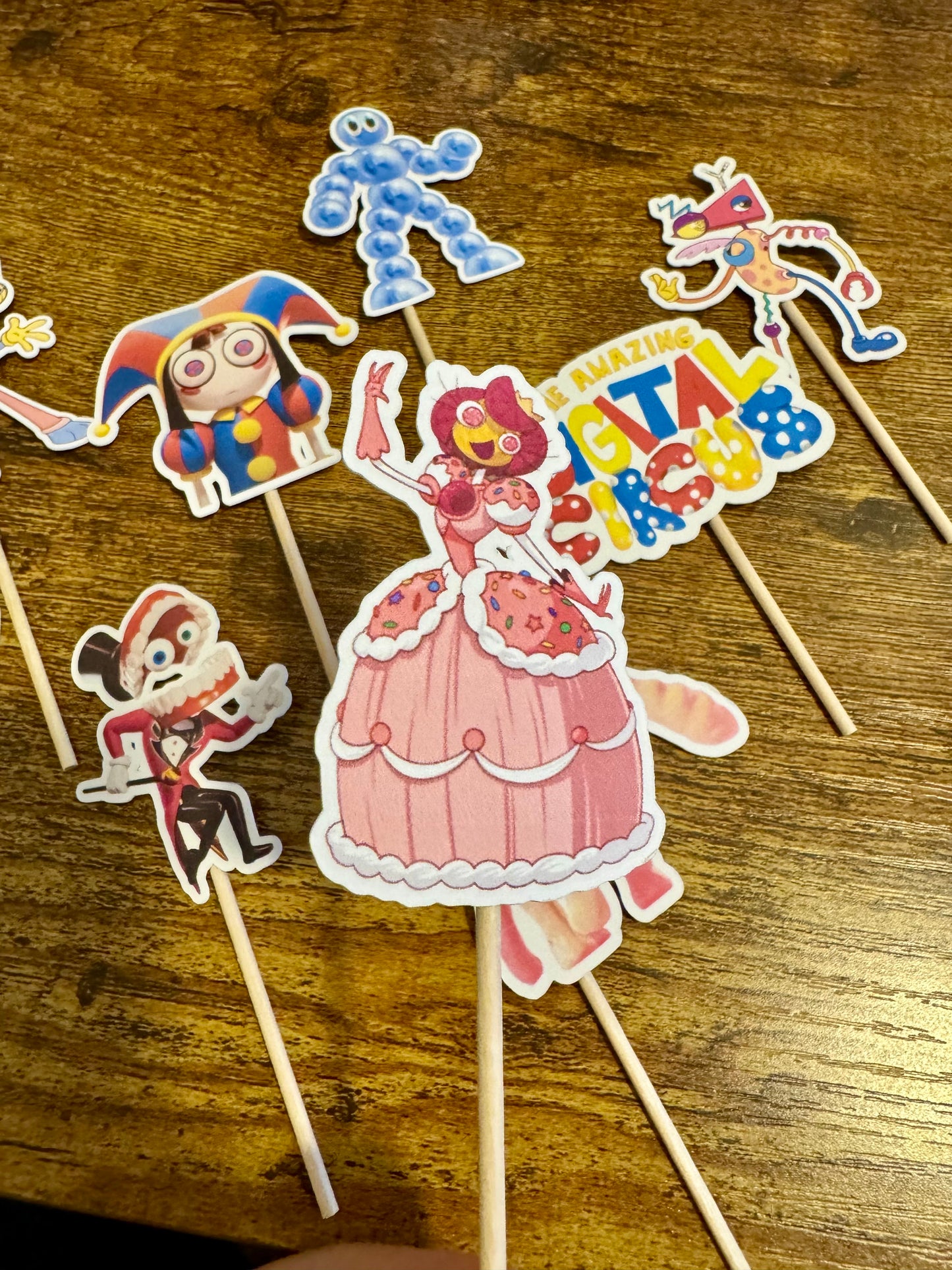 The Amazing Digital Circus Chapter 2 Cupcake Toppers