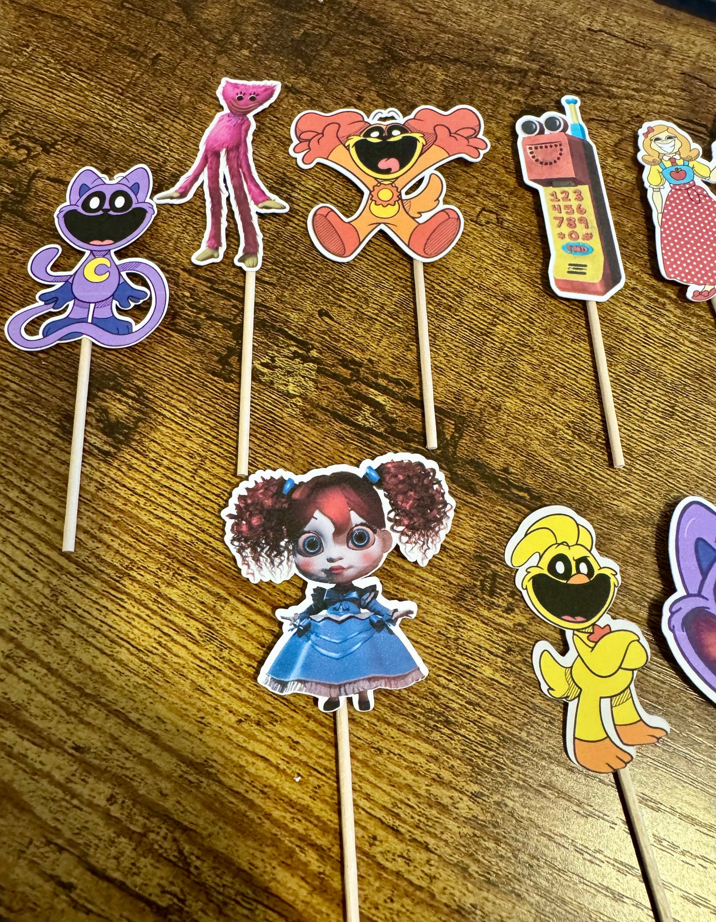 Poppy Playtime Chapter 3 Cupcake Toppers