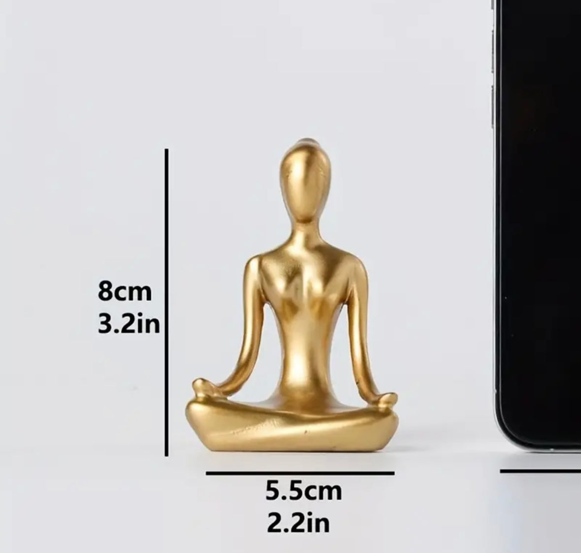 Minimalist Meditating Woman Yogi Figure