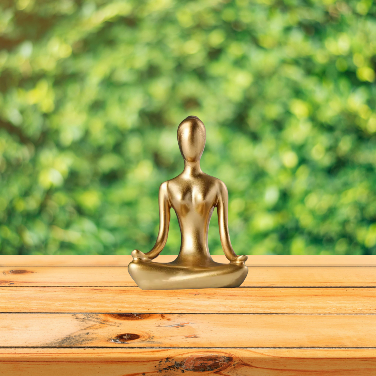 Minimalist Meditating Woman Yogi Figure