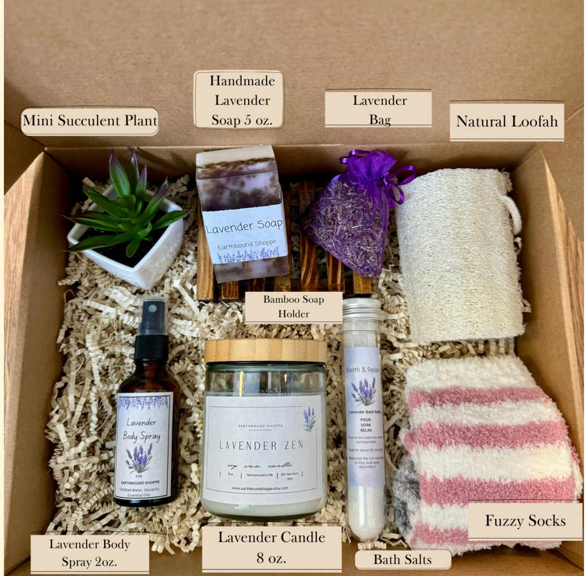 Relaxing Lavender Organic Spa Set