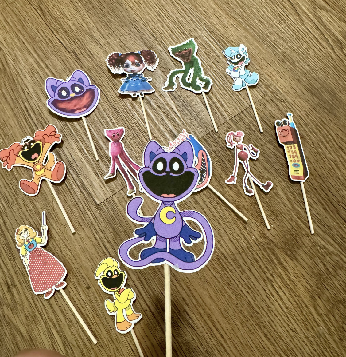 Poppy Playtime Chapter 3 Cupcake Toppers