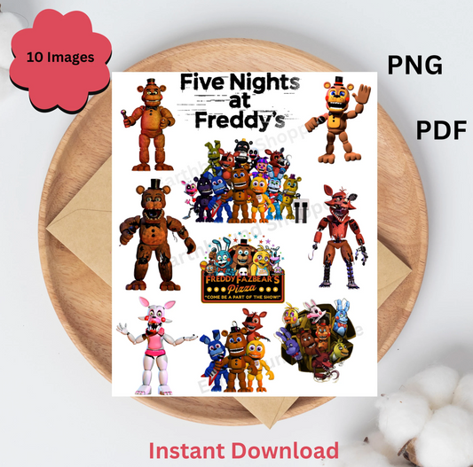 Five Nights at Freddys PNG bundle