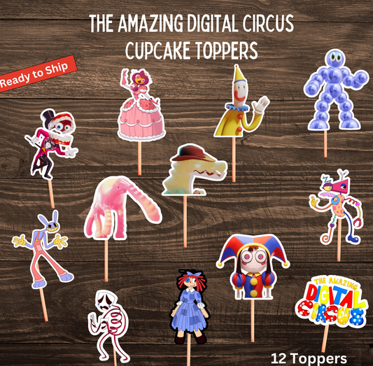 The Amazing Digital Circus Chapter 2 Cupcake Toppers