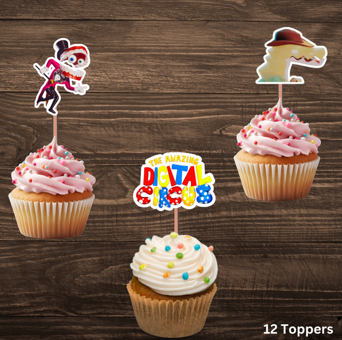 The Amazing Digital Circus Chapter 2 Cupcake Toppers