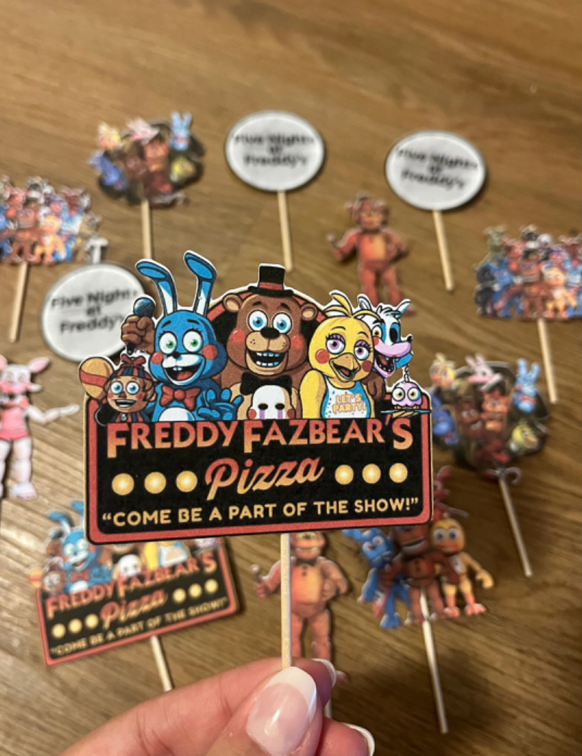 Five Nights at Freddy's Cupcake Toppers