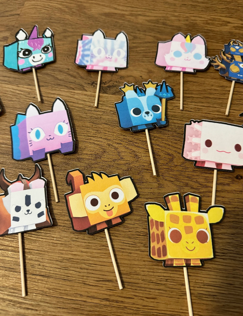 Pet Simulator 99 Cupcake Toppers