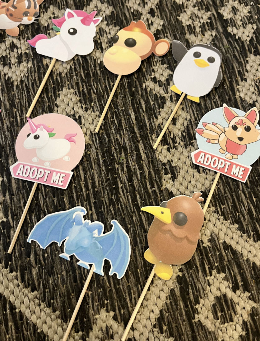 Adopt Me Pets Roblox Cupcake Toppers