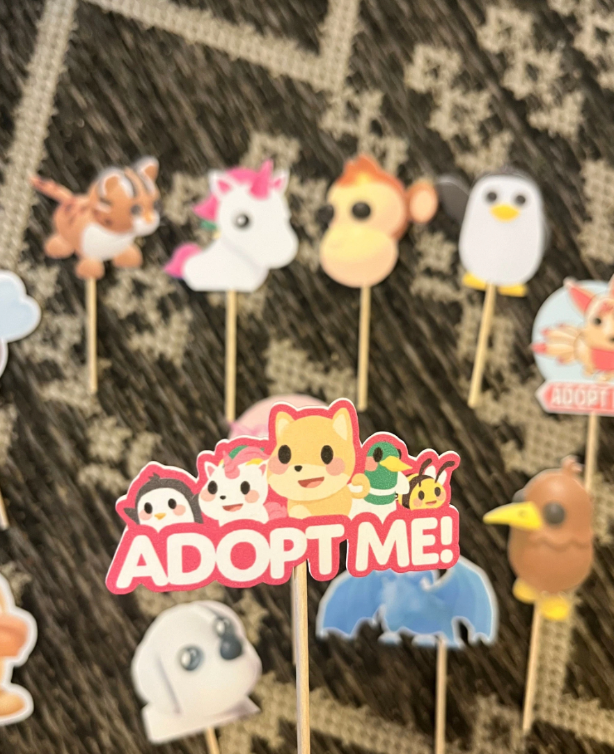 Adopt Me Pets Roblox Cupcake Toppers