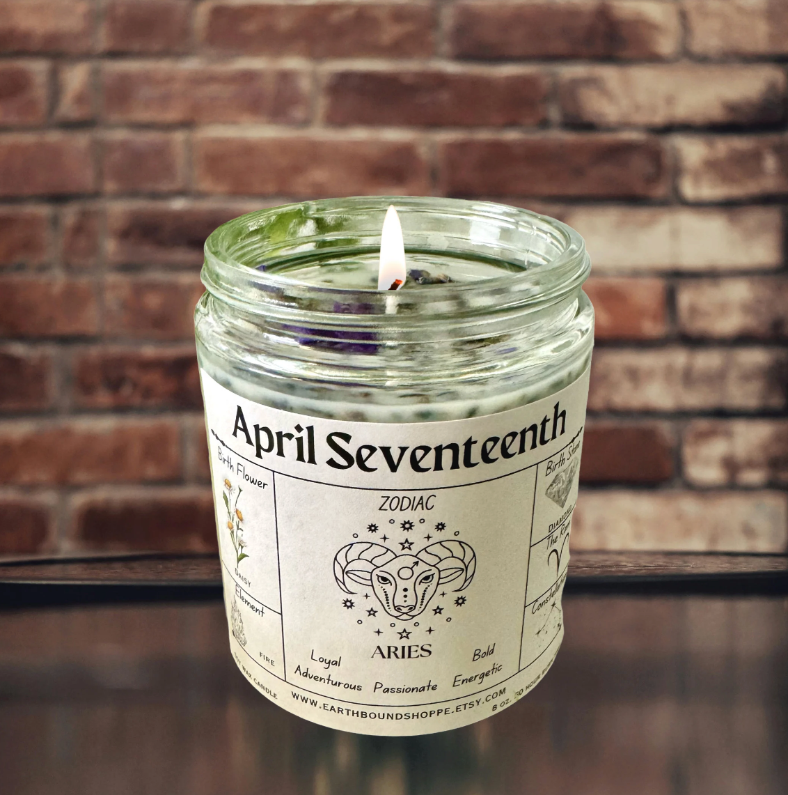 Custom Birthdate Candle