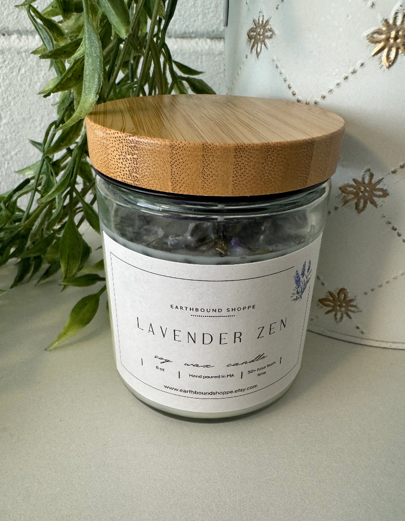 Lavender Hand Poured Candle