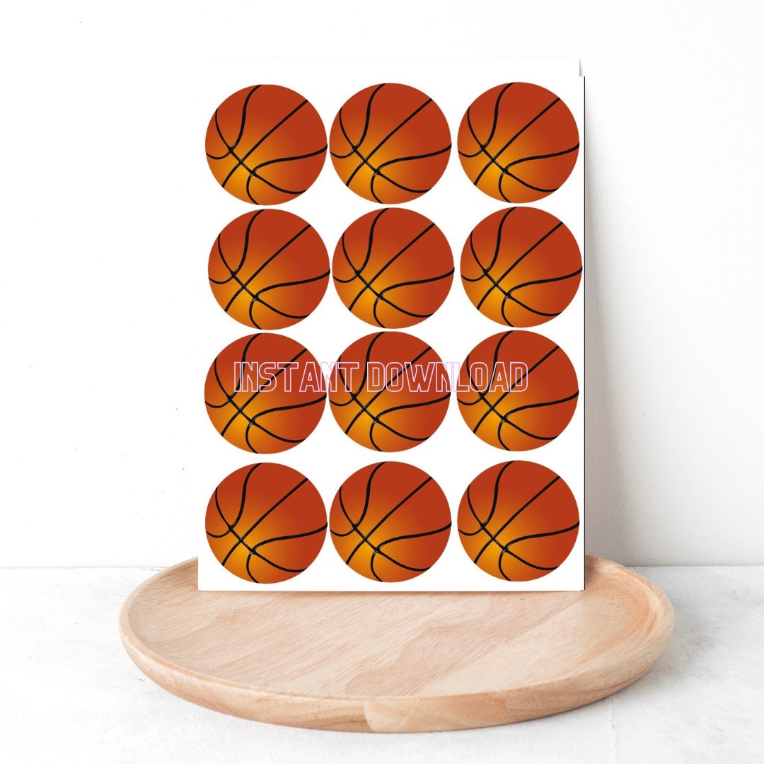 Basketball Printable Cupcake Toppers