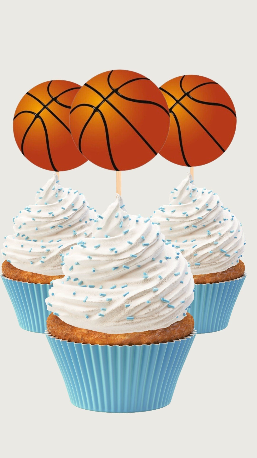 Basketball Printable Cupcake Toppers