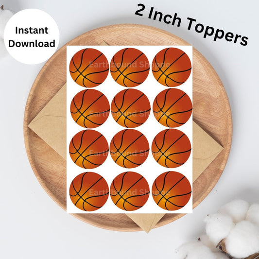 Basketball Printable Cupcake Toppers