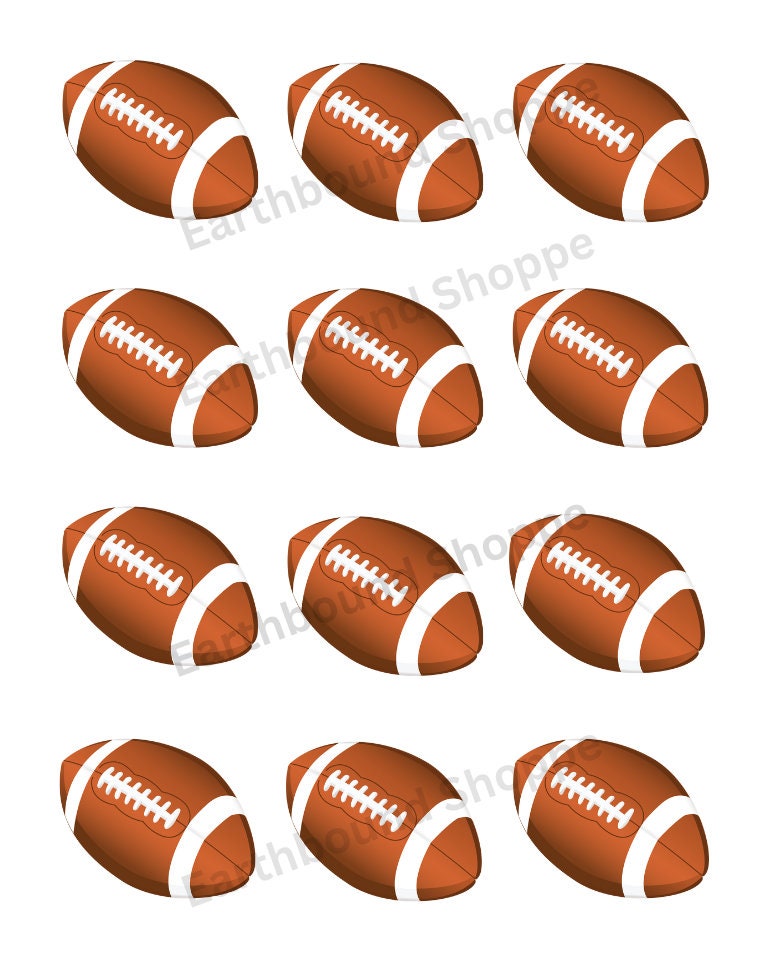 Football Printable Cupcake Toppers