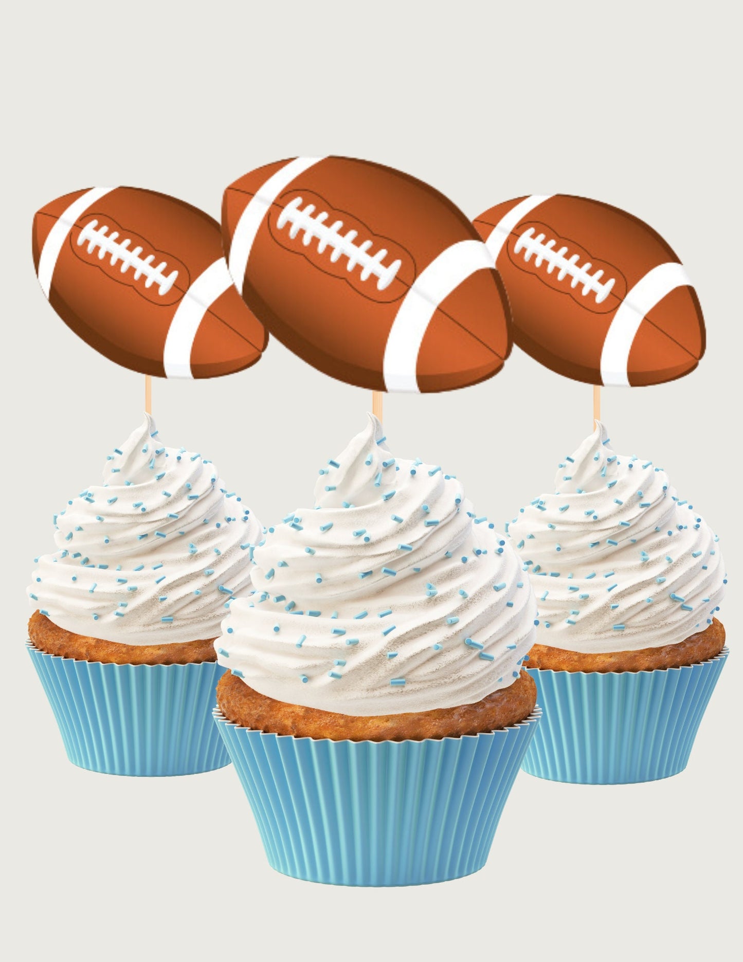 Football Printable Cupcake Toppers