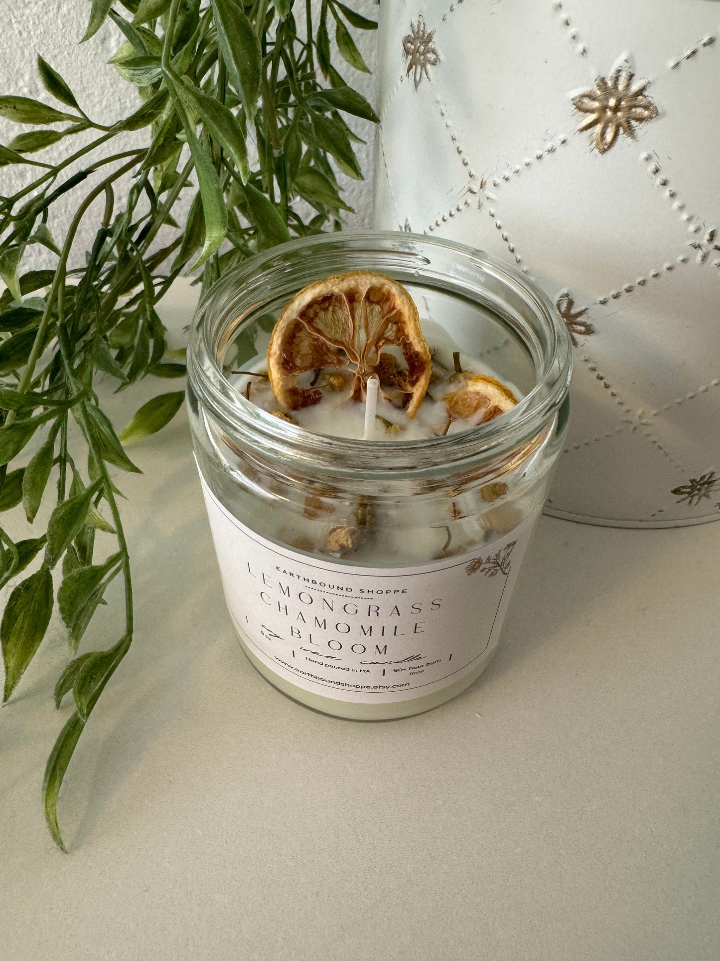 Lemongrass Chamomile Handmade Candle