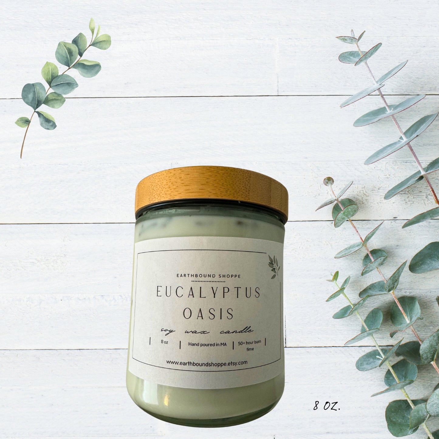 Eucalyptus Fig Handmade Soy Wax Candle