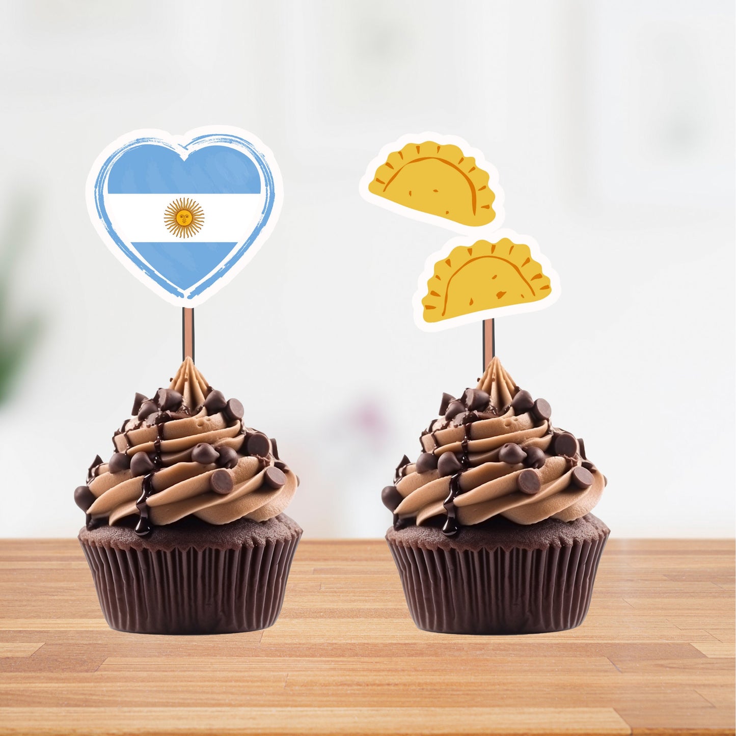 Argentina Cupcake Toppers