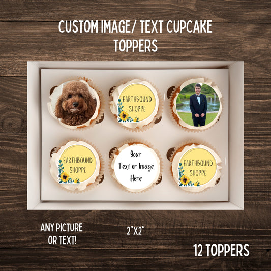 Custom Image Edible Cupcake Toppers